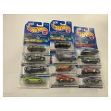 LOT OF 12 HOT WHEELS CARS IN ORIGINAL PACKAGE