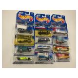 LOT OF 12 HOT WHEELS CARS IN ORIGINAL PACKAGE