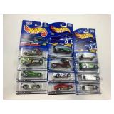 LOT OF 12 HOT WHEELS CARS IN ORIGINAL PACKAGE