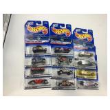 LOT OF 12 HOT WHEELS CARS IN ORIGINAL PACKAGE
