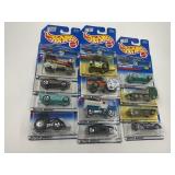 LOT OF 12 HOT WHEELS CARS IN ORIGINAL PACKAGE