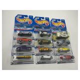LOT OF 12 HOT WHEELS CARS IN ORIGINAL PACKAGE