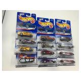 LOT OF 12 HOT WHEELS CARS IN ORIGINAL PACKAGE