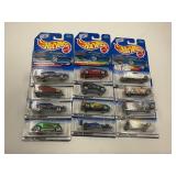 LOT OF 12 HOT WHEELS CARS IN ORIGINAL PACKAGE
