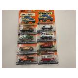LOT OF 8 MATCHBOX CARS - NEW IN PACKAGE