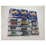 LOT OF 12 HOT WHEELS CARS IN ORIGINAL PACKAGE