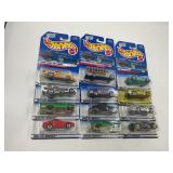 LOT OF 12 HOT WHEELS CARS IN ORIGINAL PACKAGE
