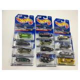 LOT OF 12 HOT WHEELS CARS IN ORIGINAL PACKAGE
