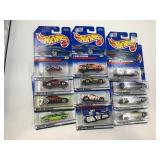 LOT OF 12 HOT WHEELS CARS IN ORIGINAL PACKAGE