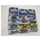 LOT OF 12 HOT WHEELS CARS IN ORIGINAL PACKAGE