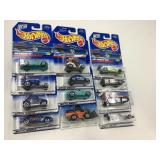 LOT OF 12 HOT WHEELS CARS IN ORIGINAL PACKAGE