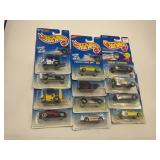 LOT OF 12 HOT WHEELS CARS IN ORIGINAL PACKAGE