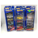 (3)  5 CAR HOT WHEELS GIFT PACKS IN ORIGINAL
