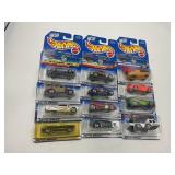 LOT OF 12 HOT WHEELS CARS IN ORIGINAL PACKAGE