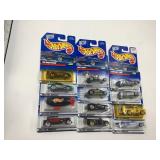 LOT OF 12 HOT WHEELS CARS IN ORIGINAL PACKAGE