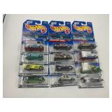 LOT OF 12 HOT WHEELS CARS IN ORIGINAL PACKAGE