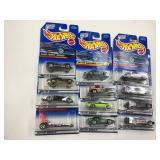 LOT OF 12 HOT WHEELS CARS IN ORIGINAL PACKAGE