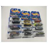 LOT OF 12 HOT WHEELS CARS IN ORIGINAL PACKAGE