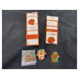 CINCINNATI REDS PINS & BENGALS TICKETS - 1 PLAYOFF