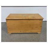 ANTIQUE WOOD TOY BOX - 29" X 15" X 15"