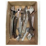 LARGE LOT OF ADJUSTABLE WRENCHES - SEARS,