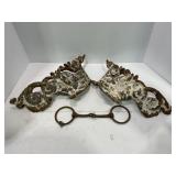HORSE BITS, CAST IRON STOVE GUARDS, ICE TONGS, HAY