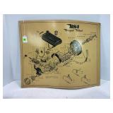 BSA MOTORCYCLE DEALER DISPLAYS - 21 1/2" X 17"