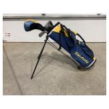 TOP FLITE KIDS LEFTHANDED GOLF CLUB AND BAG SET
