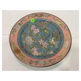ANTIQUE MACAU CHINESE HAND PAINTED CERAMIC PLATE -
