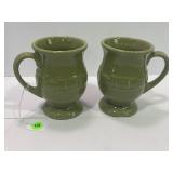 PAIR OF LONGABERGER WOVEN TRADITIONS SAGE GREEN