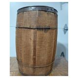 ANTIQUE WOOD NAIL KEG