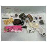 ASSORTED STONES, CRYSTALS, FOSSILS AND MORE