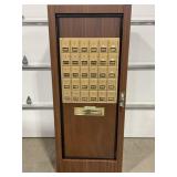 STAND ALONE 30 BRASS DOOR MAILBOX WITH MAIL SLOT &