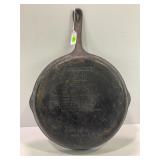 WAGNER WARE 1891 CAST IRON SKILLET W/THUMB PRINT