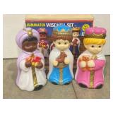 EMPIRE ILLUMINATED WISEMEN 3PC BLOW MOLD SET IN