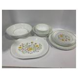 CORELLE WILDFLOWER PLATTERS, BOWLS & PLATES