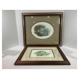 LOT OF 2 FRAMED ARTIST SIGNED PRINTS WITH REYNOLDS