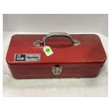 MY BUDDY TRADESMAN METAL TOOLBOX WITH CONTENTS