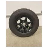 6 LUG ALUMINUM TRUCK TIRE RIM  W/GOODYEAR WRANGLER