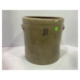 3 GALLON PRIMITIVE STONEWARE CROCK
