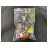 LOT OF 9 VINTAGE SHOOTER MARBLES