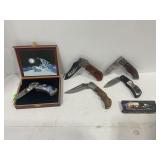LOT OF 5 FOLDING POCKET KNIVES