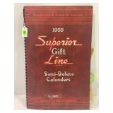 1958 SUPERIOR GIFT LINE BOOK W/VINTAGE POSTCARDS