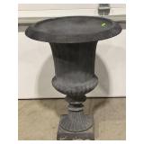 CAST IRON GARDEN URN FLOWER POT PLANTER - 24" TALL