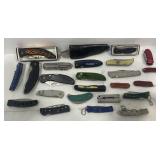 LARGE LOT OF ASSORTED POCKET KNIVES