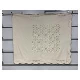 HAND STITCHED? ANTIQUE QUILT - 107" X 93"