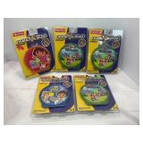 LOT OF 5 DINOSAURS AND DORA THE EXPLORER FISHER