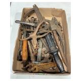 LARGE LOT OF WRENCHES, NAIL PULLERS AND MORE