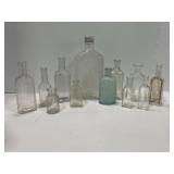 H&A GILLEY GLASS GIN BOTTLE, MEDICINE BOTTLES AND