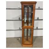 PULASKI FURNITURE CORNER CABINET - 76" X 23" X 13"